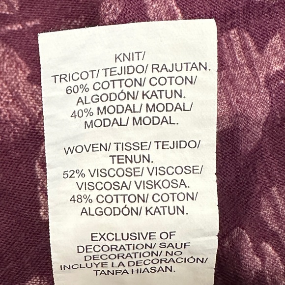 Lucky brand || woman’s long sleeves floral blouse 1x - Picture 5 of 5